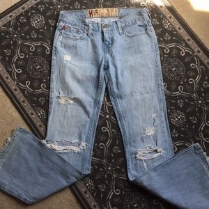 Vintage super destroyed Hollister Flare Jeans
